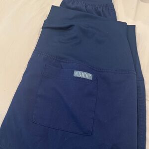 MedCouture Maternity Navy Blue Scrub Pants